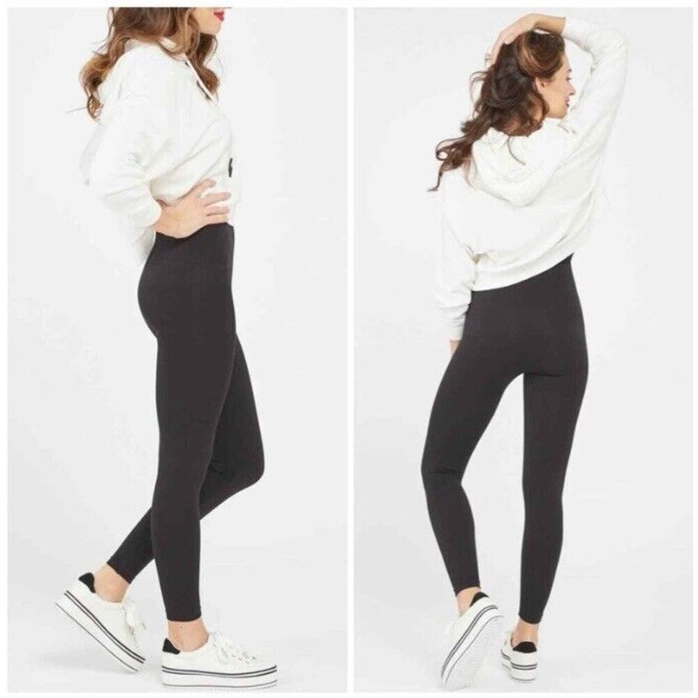 Brand New Spanx Seamless Plus "Look‎ At Me Now" Stretch Legging Black Size 2X